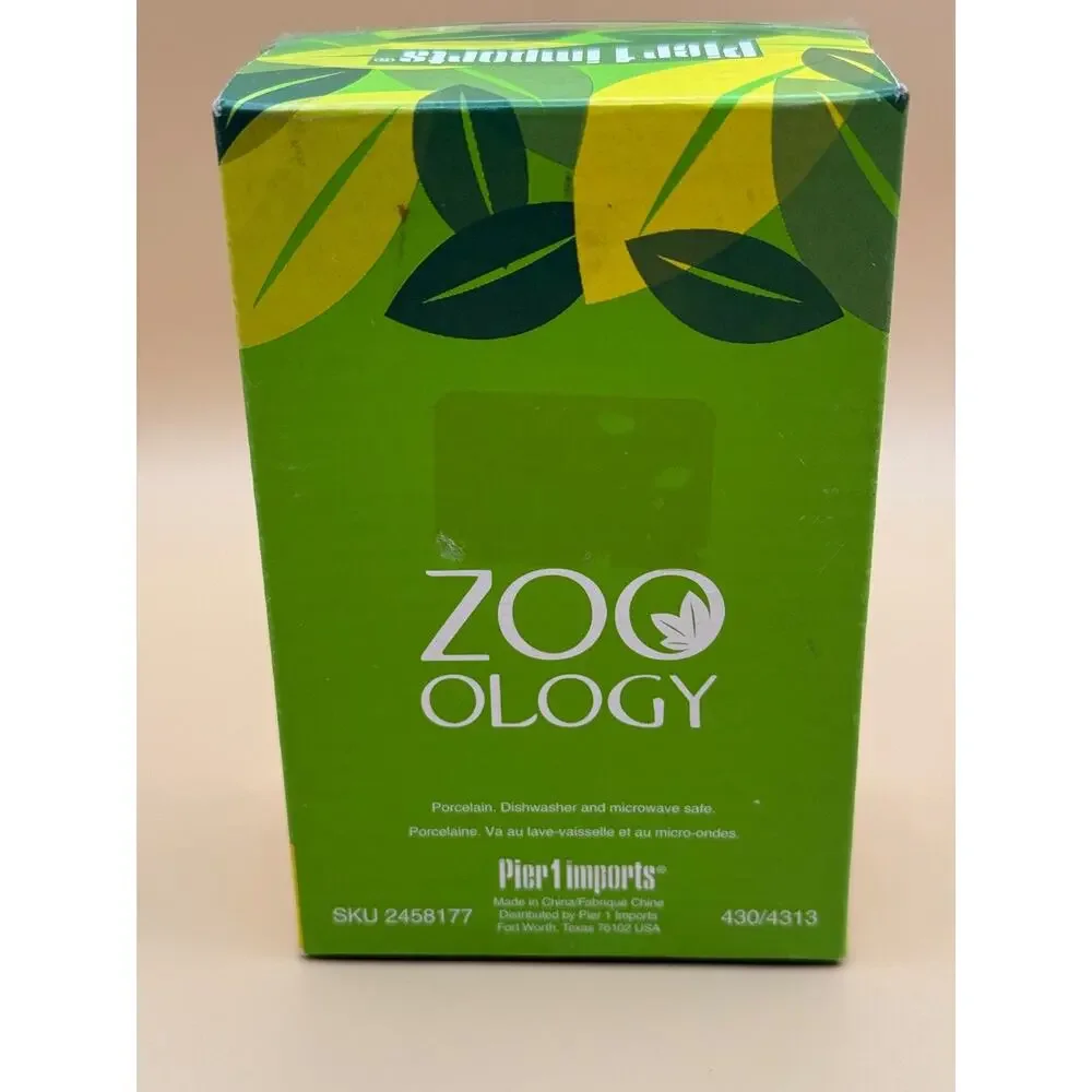 🐭 Pier 1 Imports Zoo Logy Mouse Salt & Pepper Set NIB Porcelain
